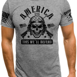 America Skull This We'll Defend | Grit Gear Apparel ®