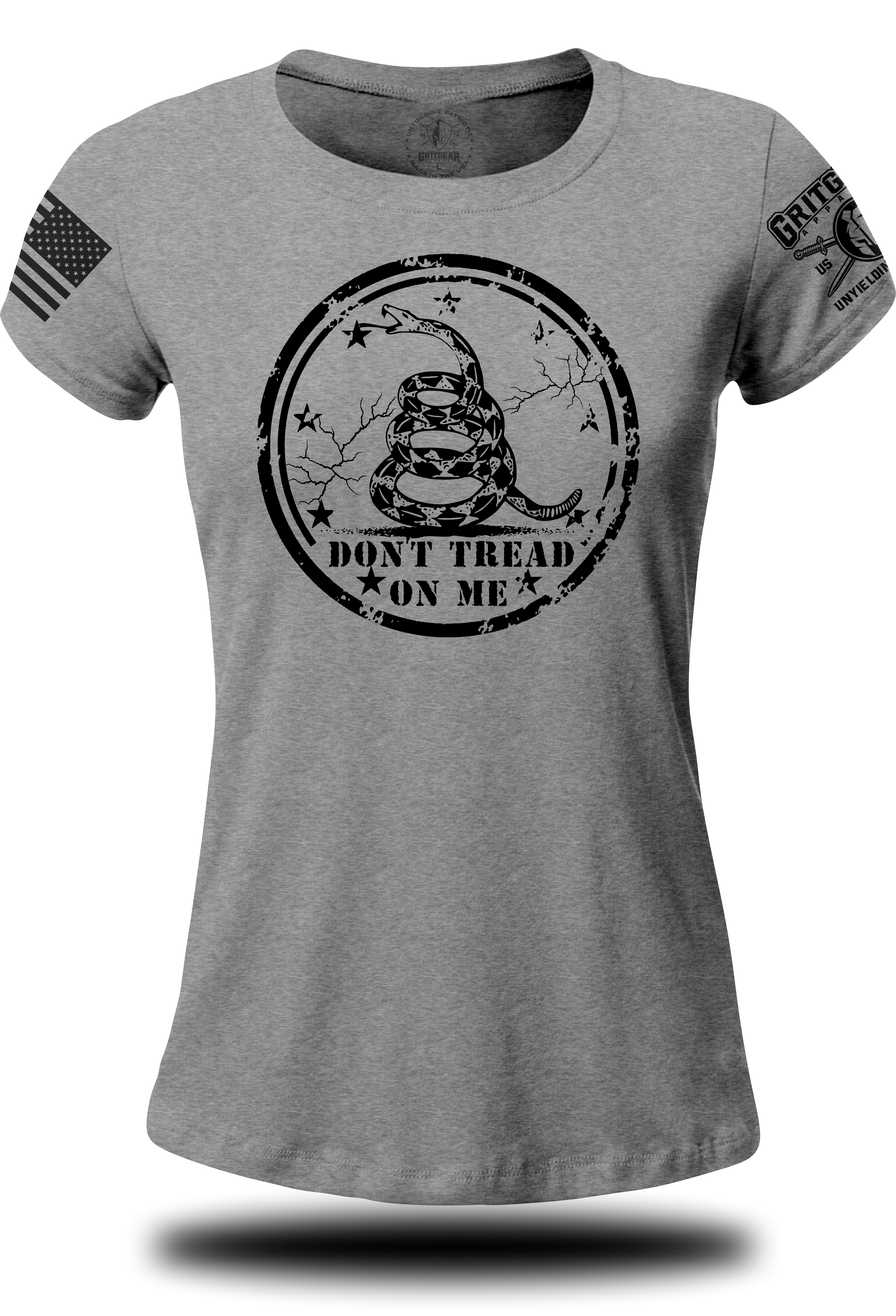 Don't Tread On Me Circle - Ladies Tee | Grit Gear Apparel