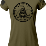 Don't Tread On Me Circle - Ladies Tee | Grit Gear Apparel