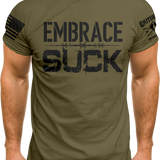 Embrace The Suck Barbwire Military Green T-shirt | Grit Gear Apparel