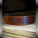 Leather FREEDOM Bracelet Cuff | GRITGEAR™ Apparel