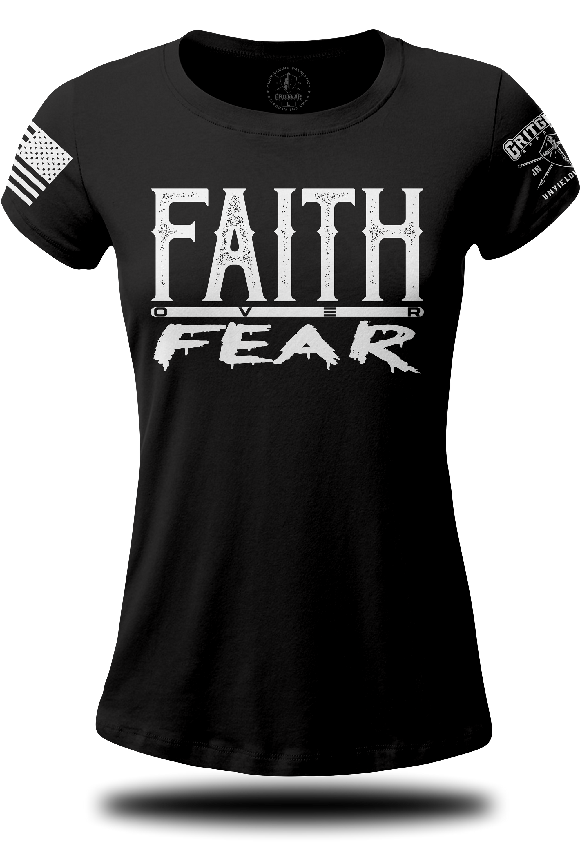 Faith over Fear Ladies T-shirt | Grit Gear Apparel