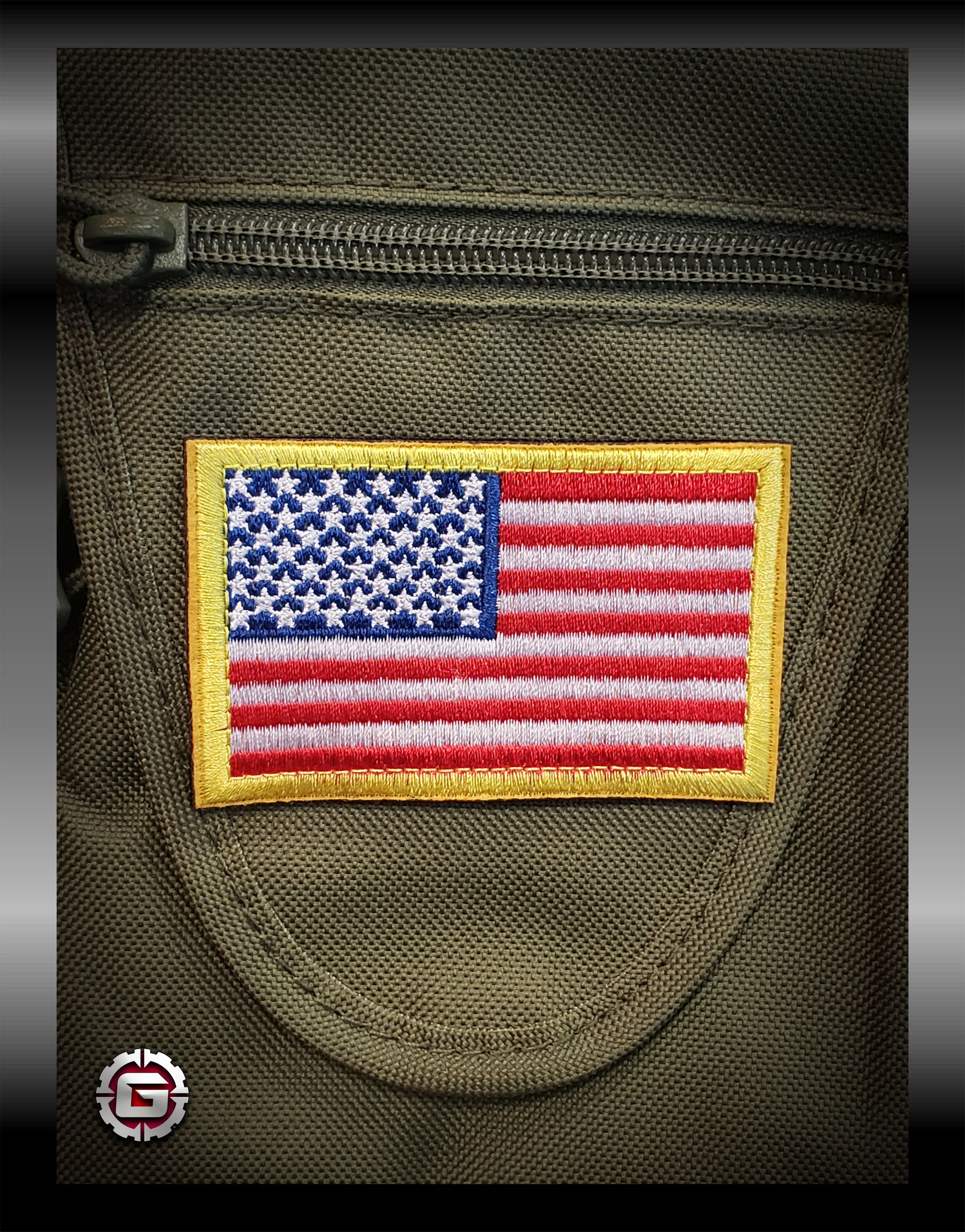 American Flag Embroidered Patch | GRITGEAR™ Apparel