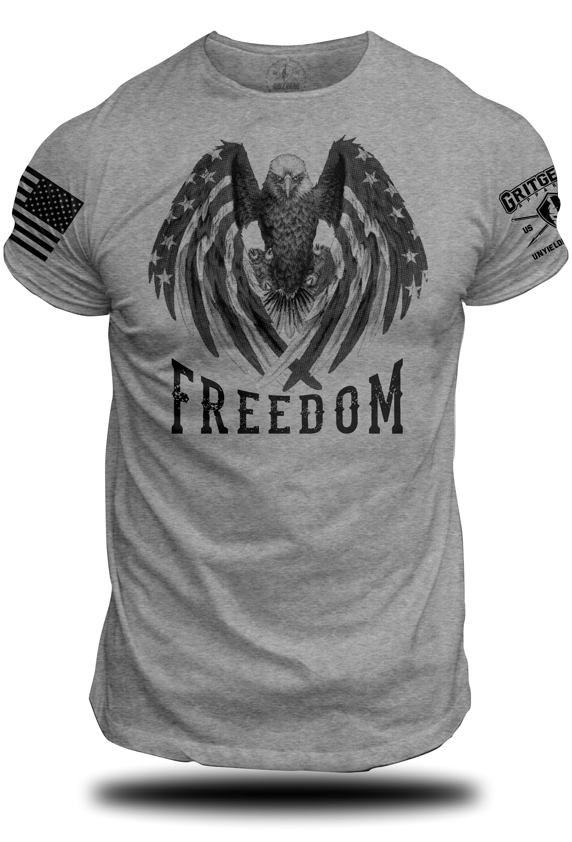 Freedom Eagle Flag Tee | Grit Gear Apparel ®