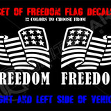 Freedom Flag Vinyl Decal | Grit Gear Apparel ®