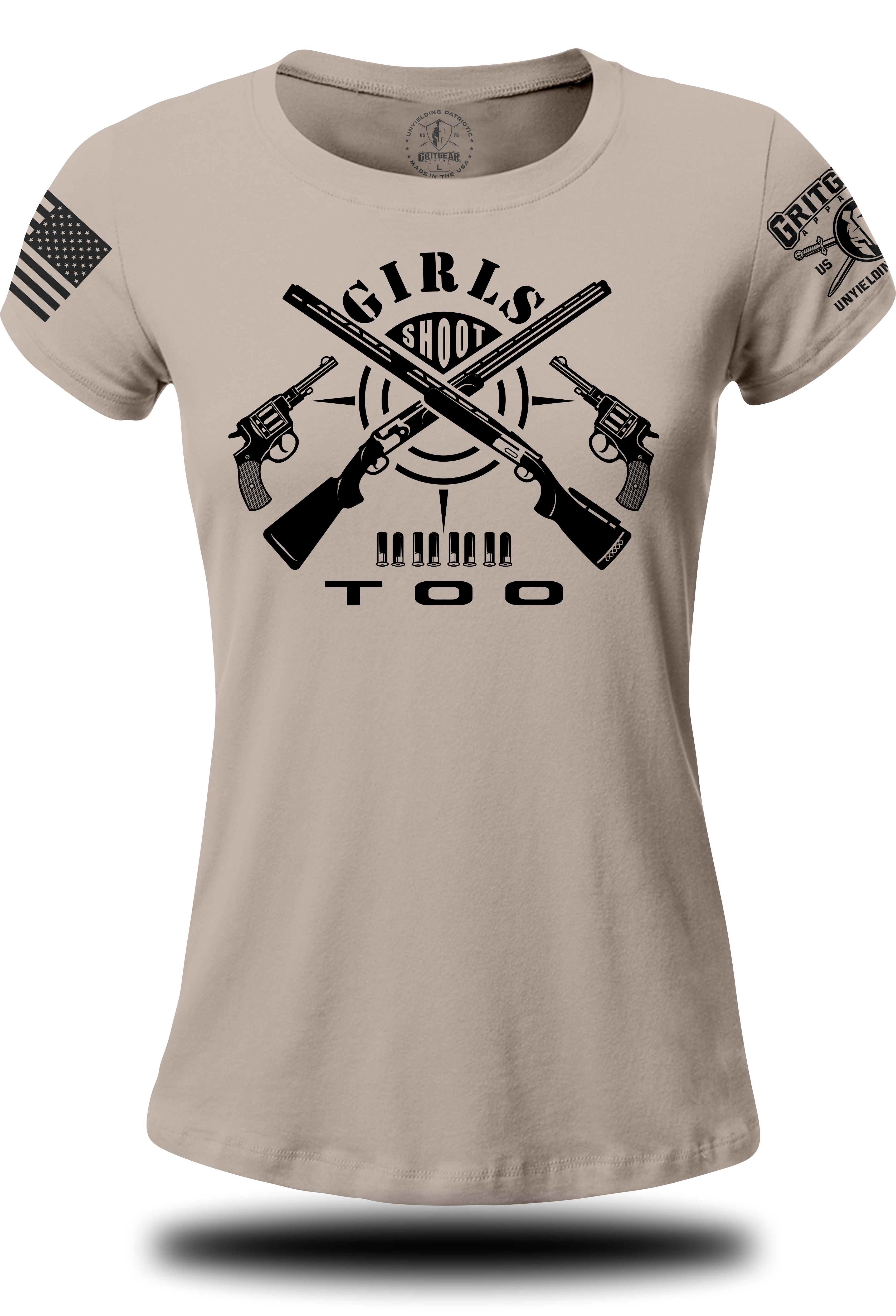 Girls Shoot Too WTee | Grit Gear Apparel