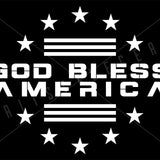 God Bless America Vinyl Decal | Grit Style Gear®