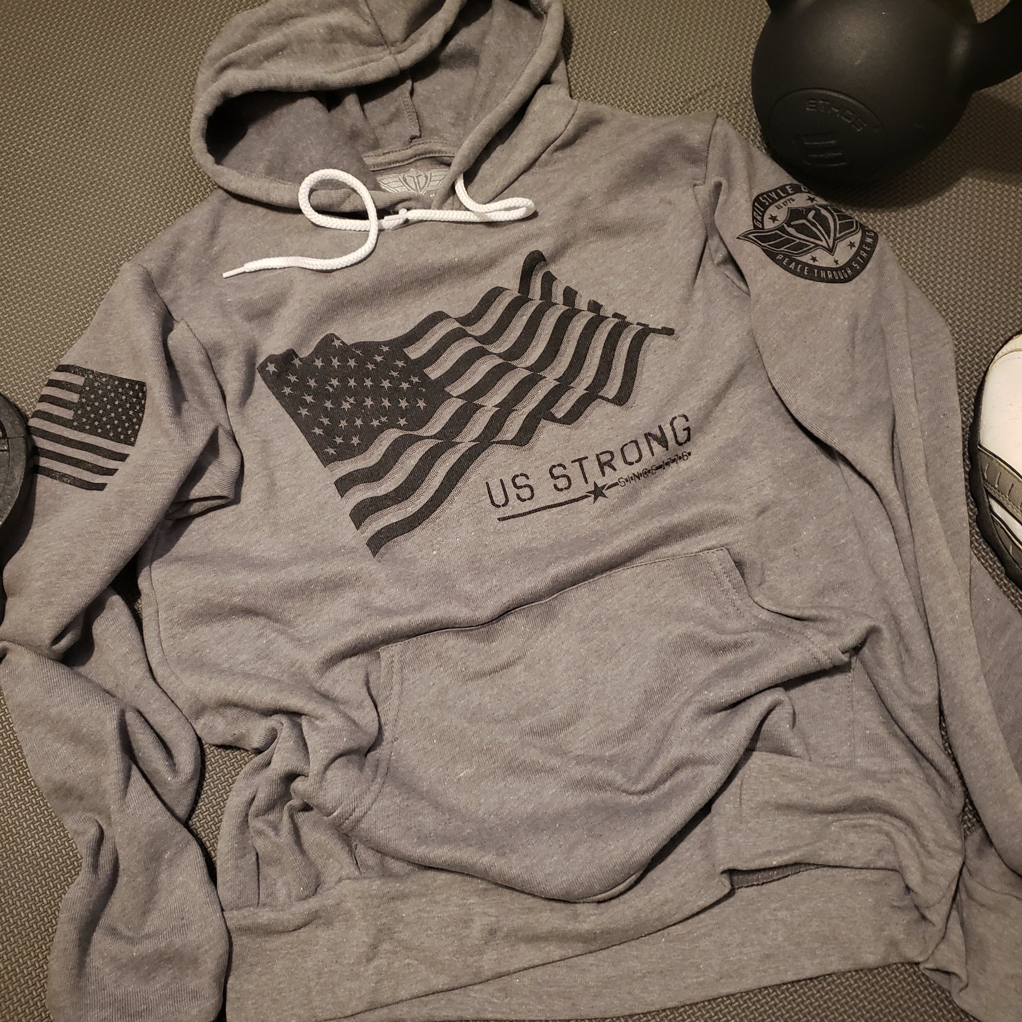 US Strong Since 1776 Flag Hoodie | Grit Style Gear