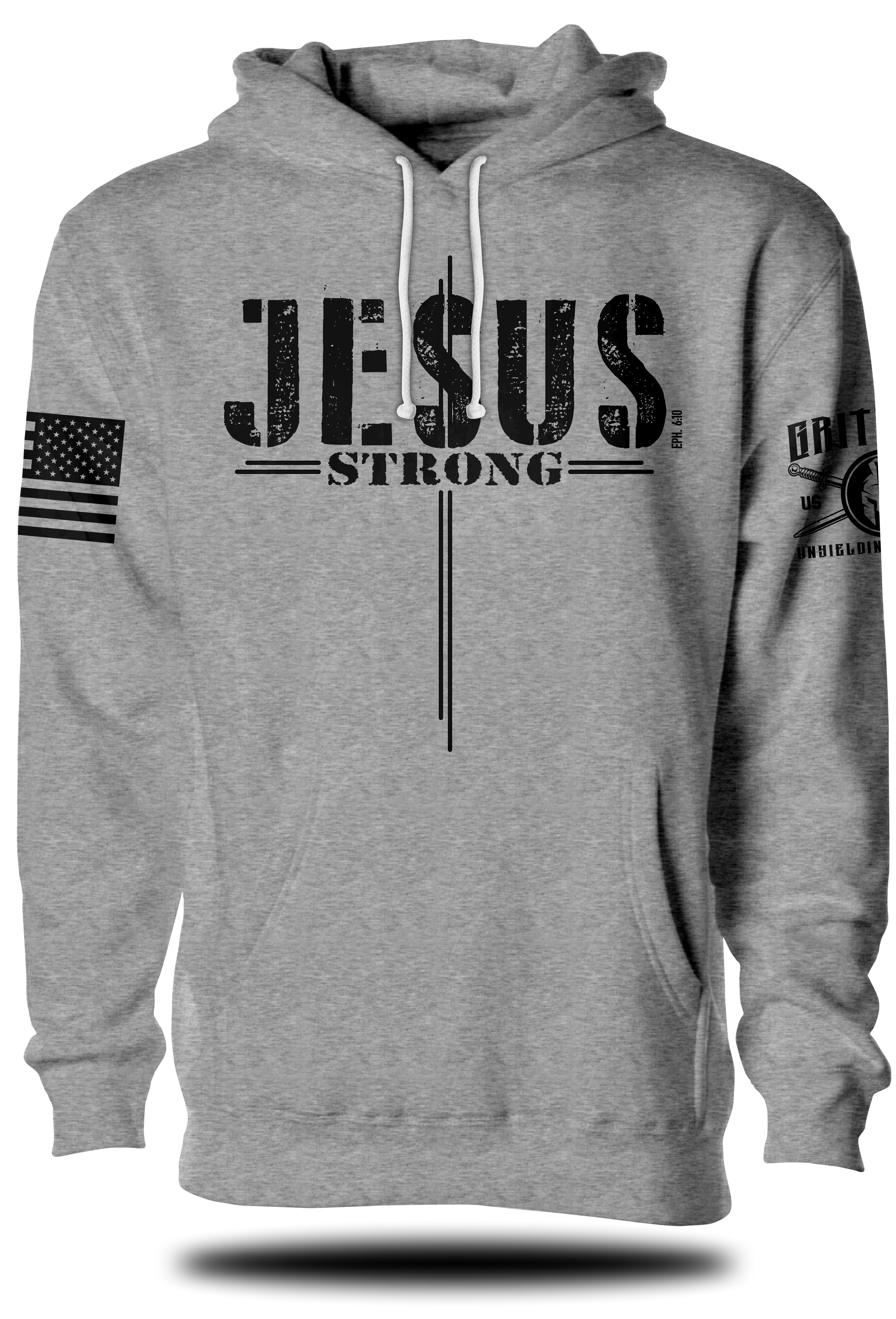 Jesus Strong Hoodie | Grit Gear Apparel