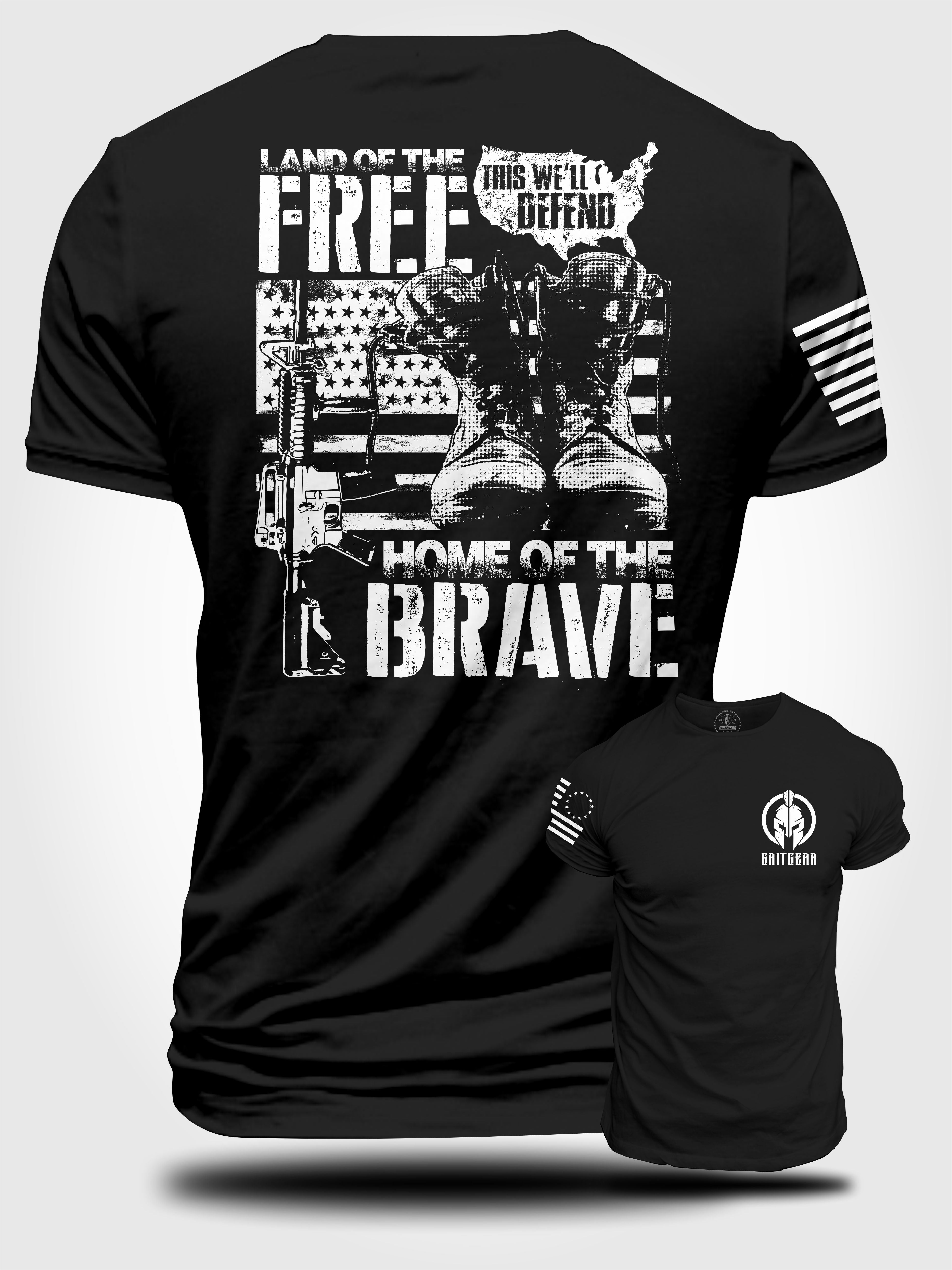 free gear army Land of the Free T-shirt