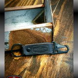 Hand Made Laser Engraved Leather Key Fob | GRITGEAR™ Apparel