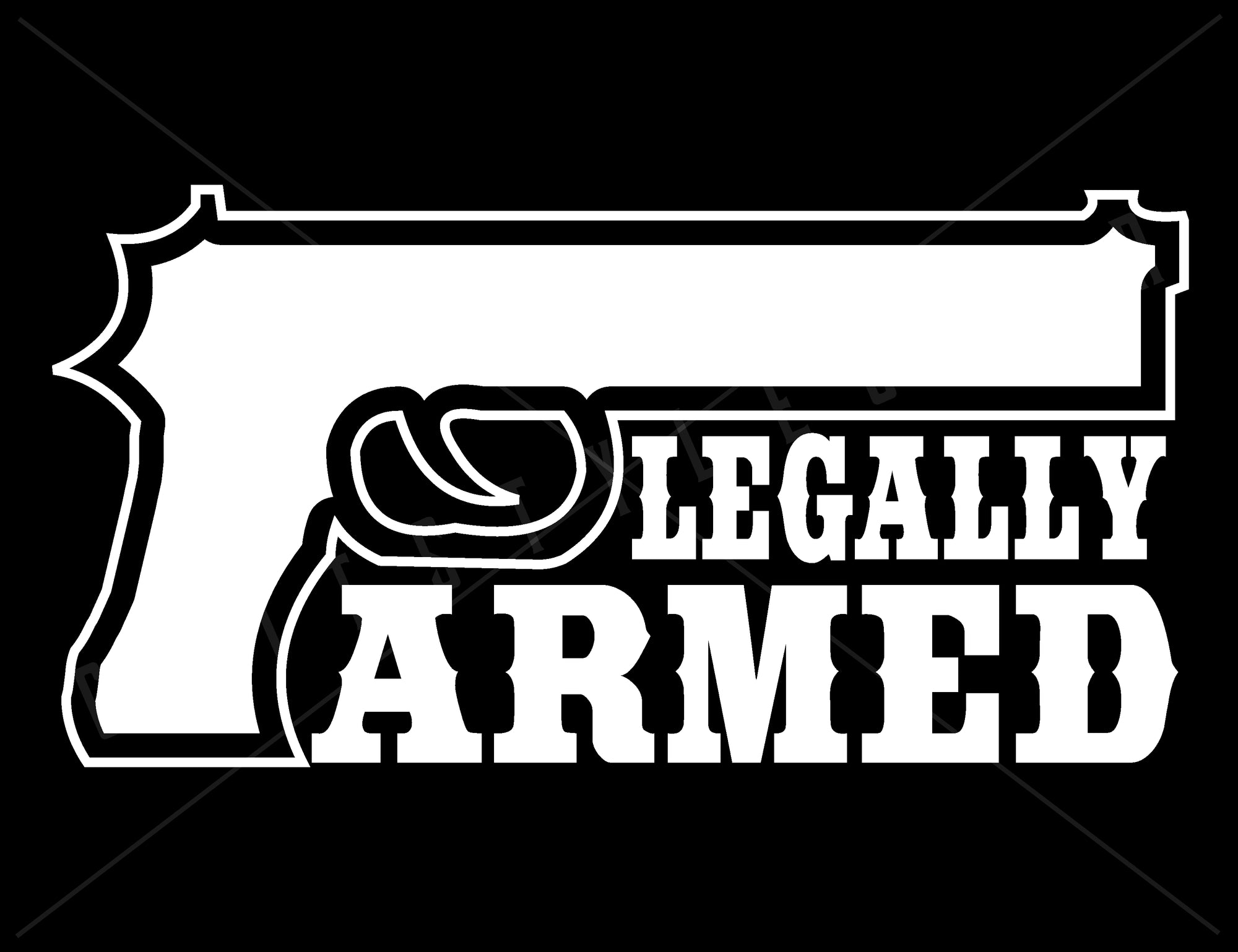 Legally Armed 2nd Amendment Vinyl Decal | Grit Style Gear