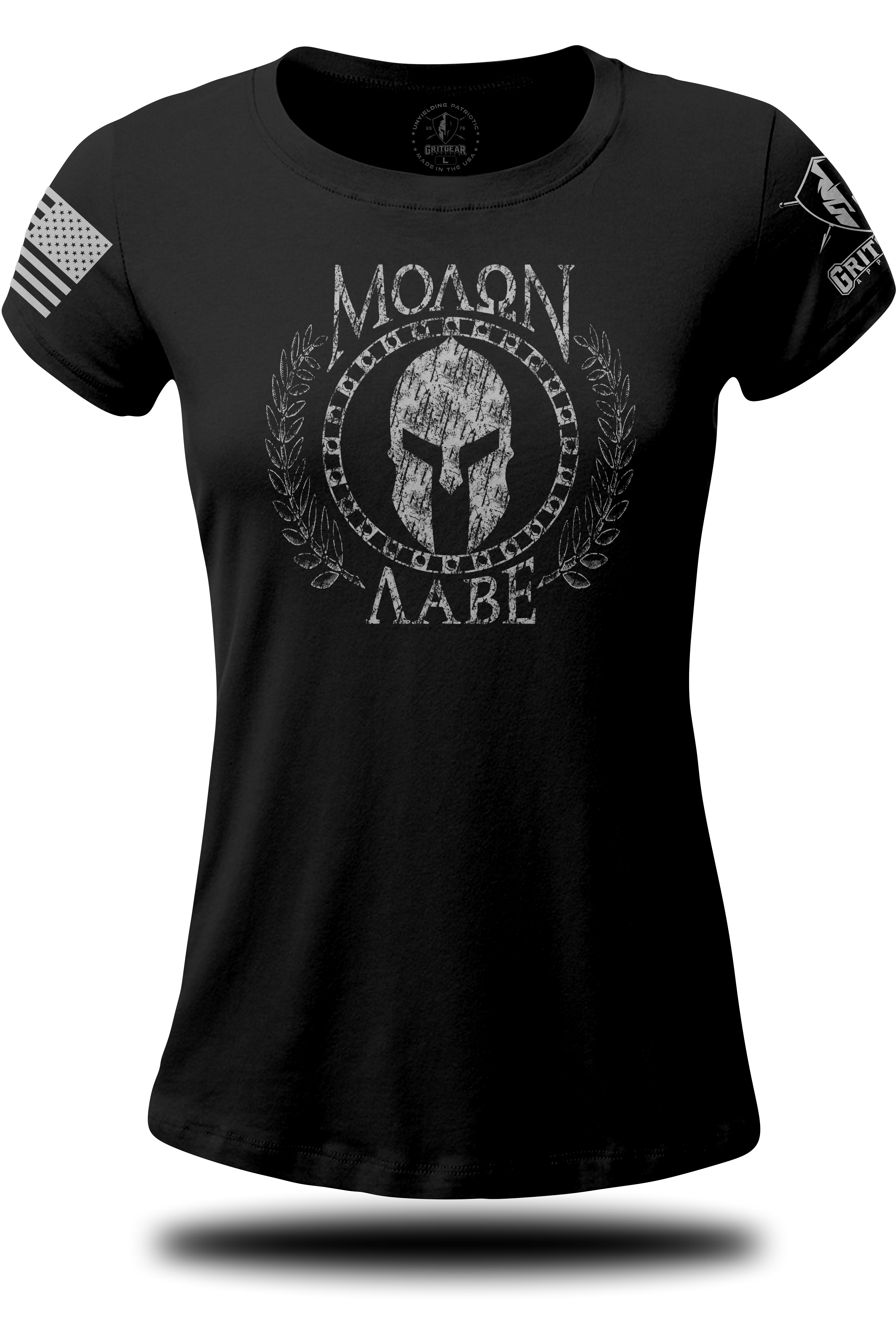 Molon Labe Helmet - Ladies Tee | Grit Gear Apparel