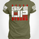 Men's T-shirt - Never Give Up Stay Strong | Grit Gear Apparel
