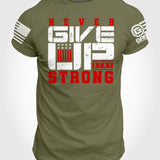 Men's T-shirt - Never Give Up Stay Strong | Grit Gear Apparel