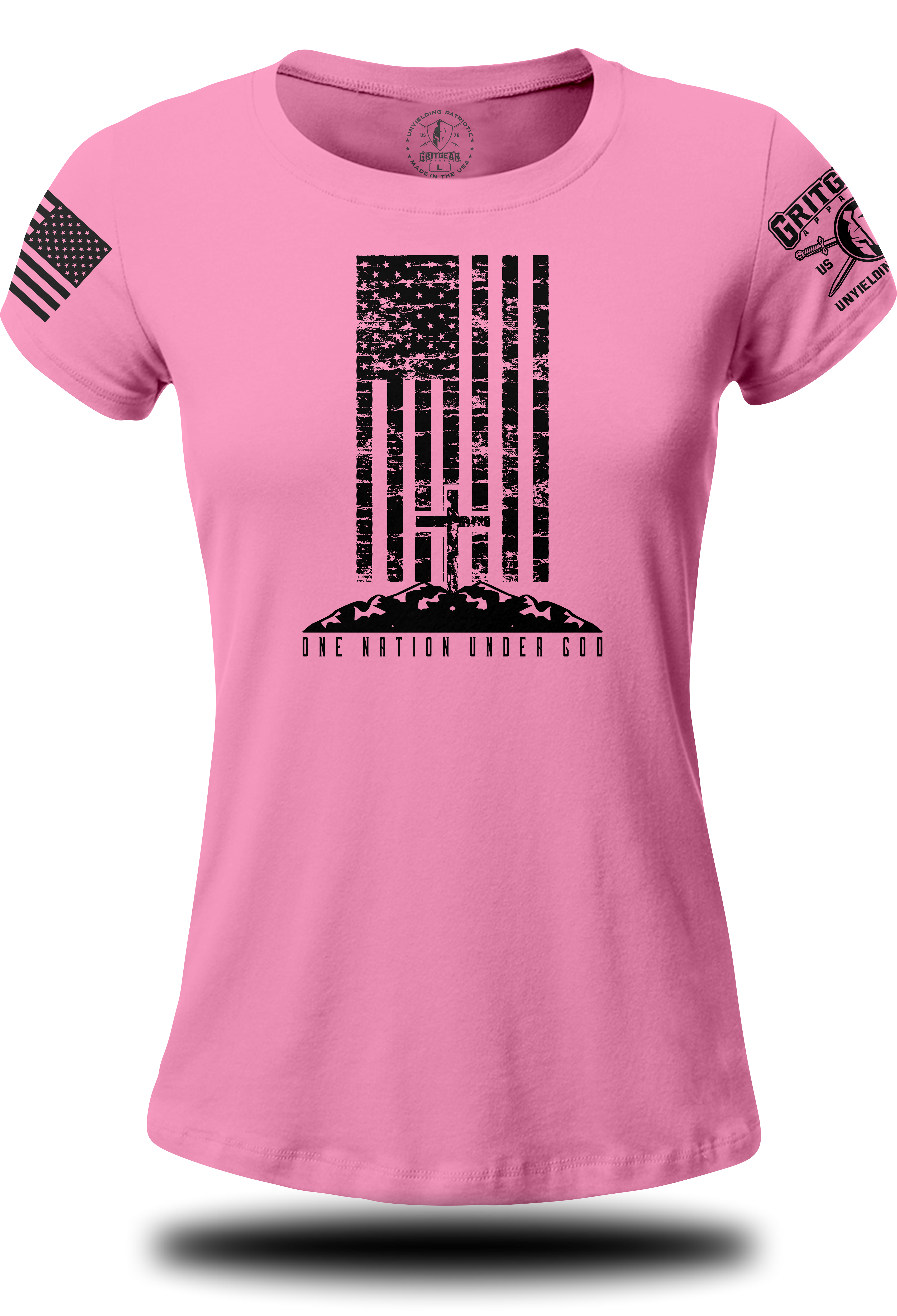 One Nation Under God - Ladies Tee | Grit Gear Apparel