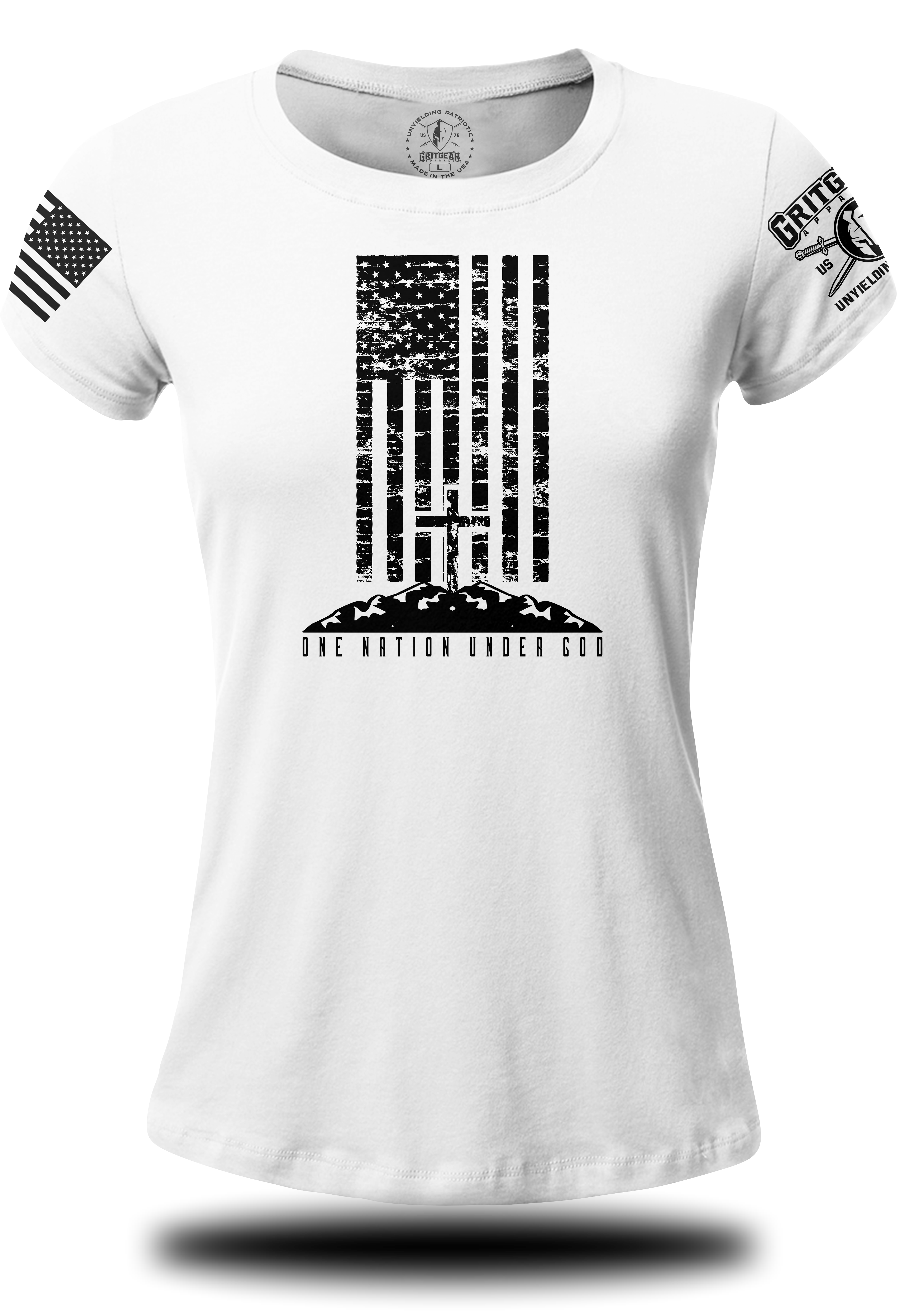 One Nation Under God - Ladies Tee | Grit Gear Apparel