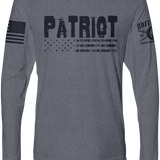 Patriot Distress Flag Long Sleeve Tee | Grit Gear Apparel