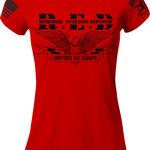 RED Support Troops Ladies Tee | Grit Gear Apparel ®