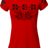 RED Support Troops Ladies Tee | Grit Gear Apparel ®