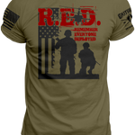 RED Two Soldiers Chopper T-shirt | Grit Gear Apparel ®