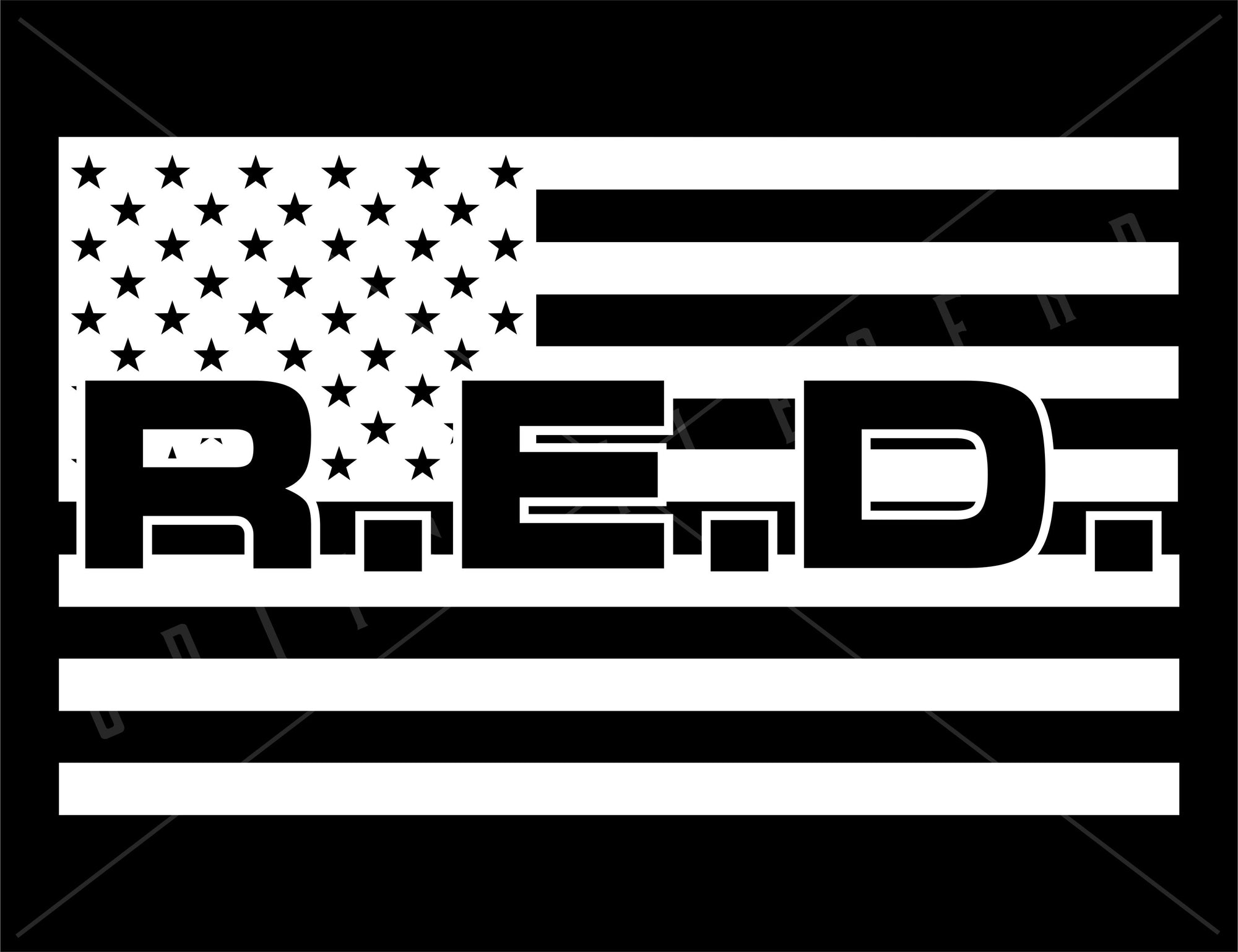 American Flag - R.E.D. Vinyl Decal | Grit Style Gear