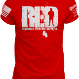 RED Standing Soldier Tee | Grit Gear Apparel