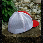 Red & White Grit Gear Logo Embroidered Hat | Grit Gear Apparel®