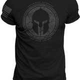 Stealth Spartan Helmet Logo Tee