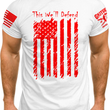 This We'll Defend Flag- Tee | Grit Gear Apparel