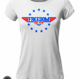 Ryan Weaver - Top Gun Freedom EST 1776 LADIES Slim Fit T-shirt