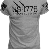 US EST 1776 Defend T-Shirt | Grit Gear Apparel