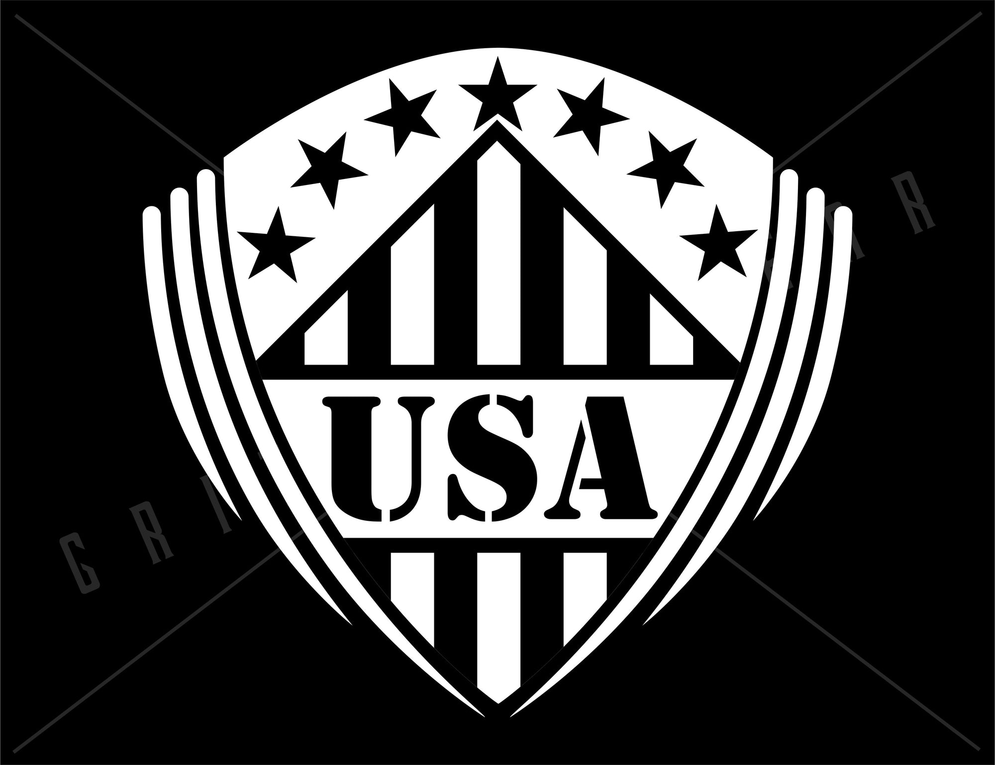 USA Banner Style Vinyl Decal | Grit Style Gear