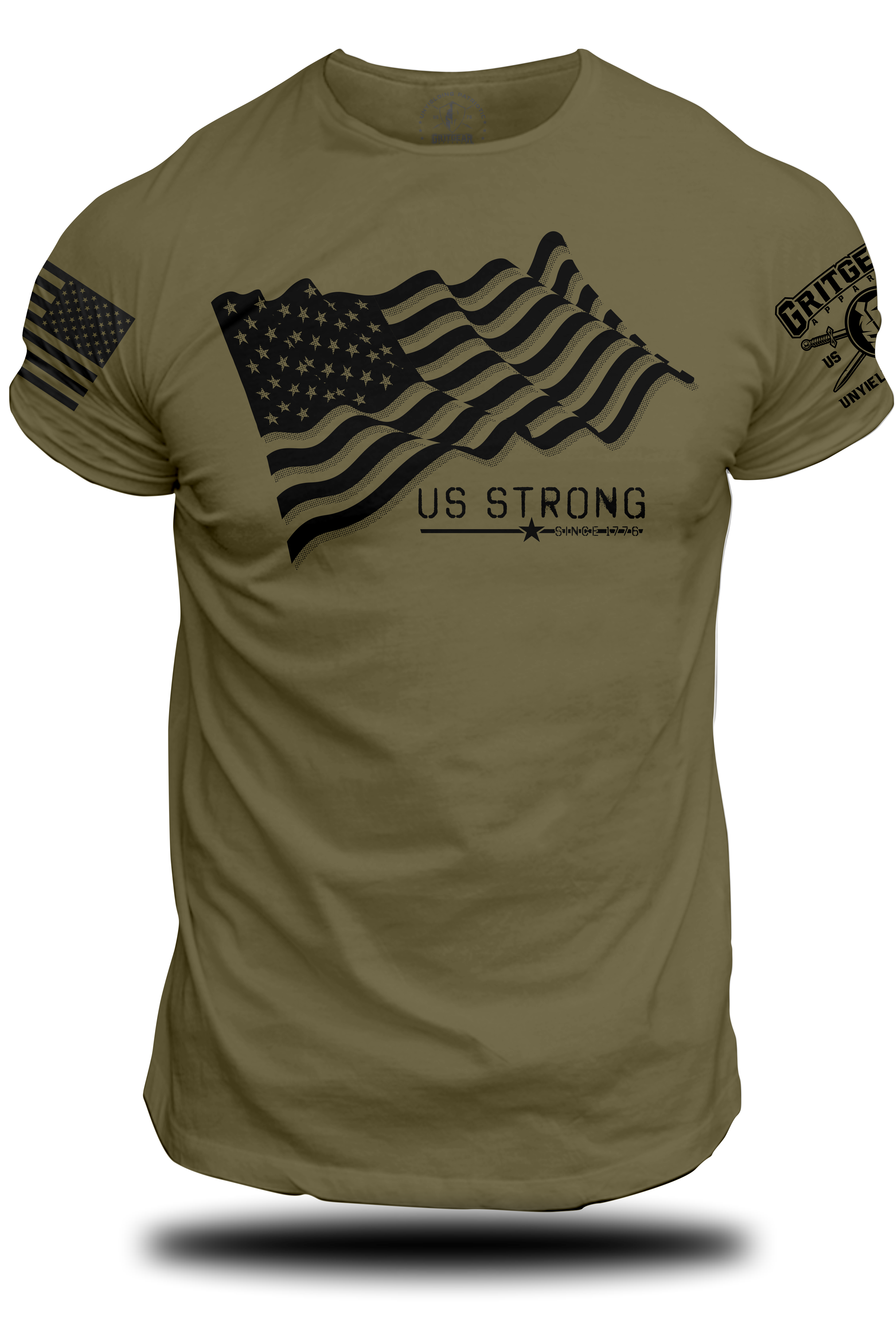 US Strong Since 1776 Flag Tee | Grit Gear Apparel