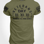 Veterans Day 11.11.11 Ryan Weaver T-shirt | Grit Gear Apparel