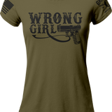 Wrong Girl With Glock T-shirt | Grit Gear Apparel