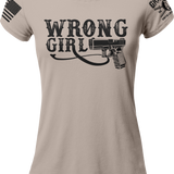 Wrong Girl With Glock T-shirt | Grit Gear Apparel