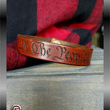 Leather We The People Bracelet Cuff | GRITGEAR Apparel