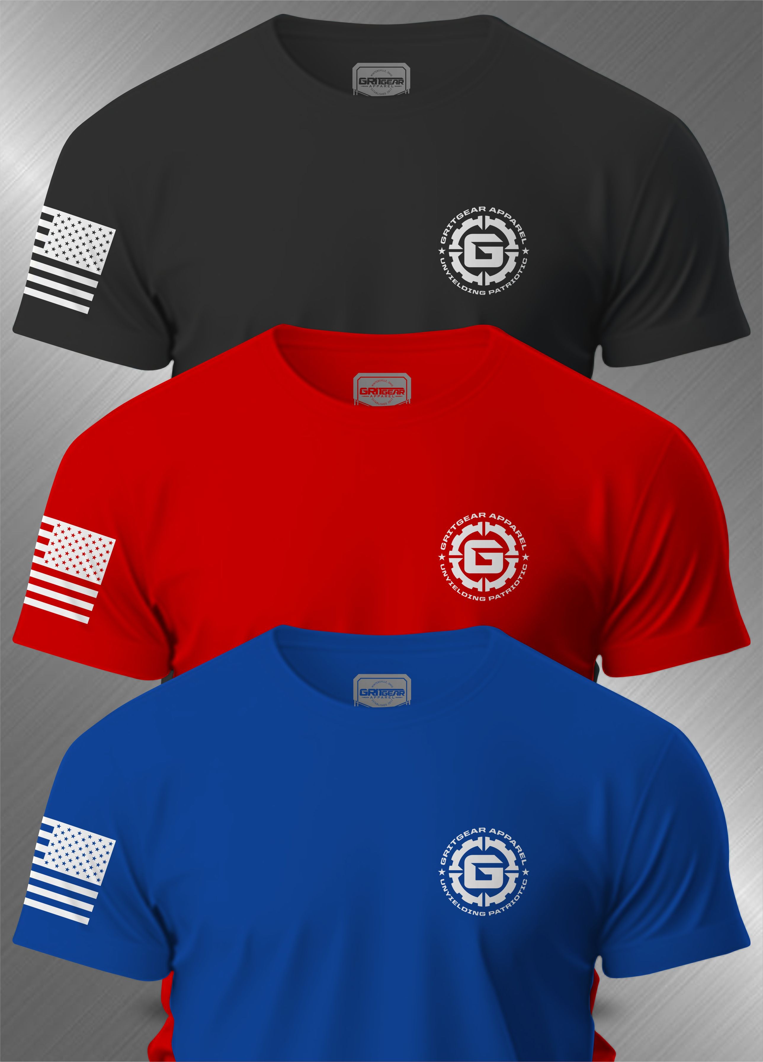 3 Pack of GRITGEAR Circle Logo | GRITGEAR™ Apparel