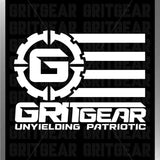 GRITGEAR Unyielding Patriotic Logo Flag