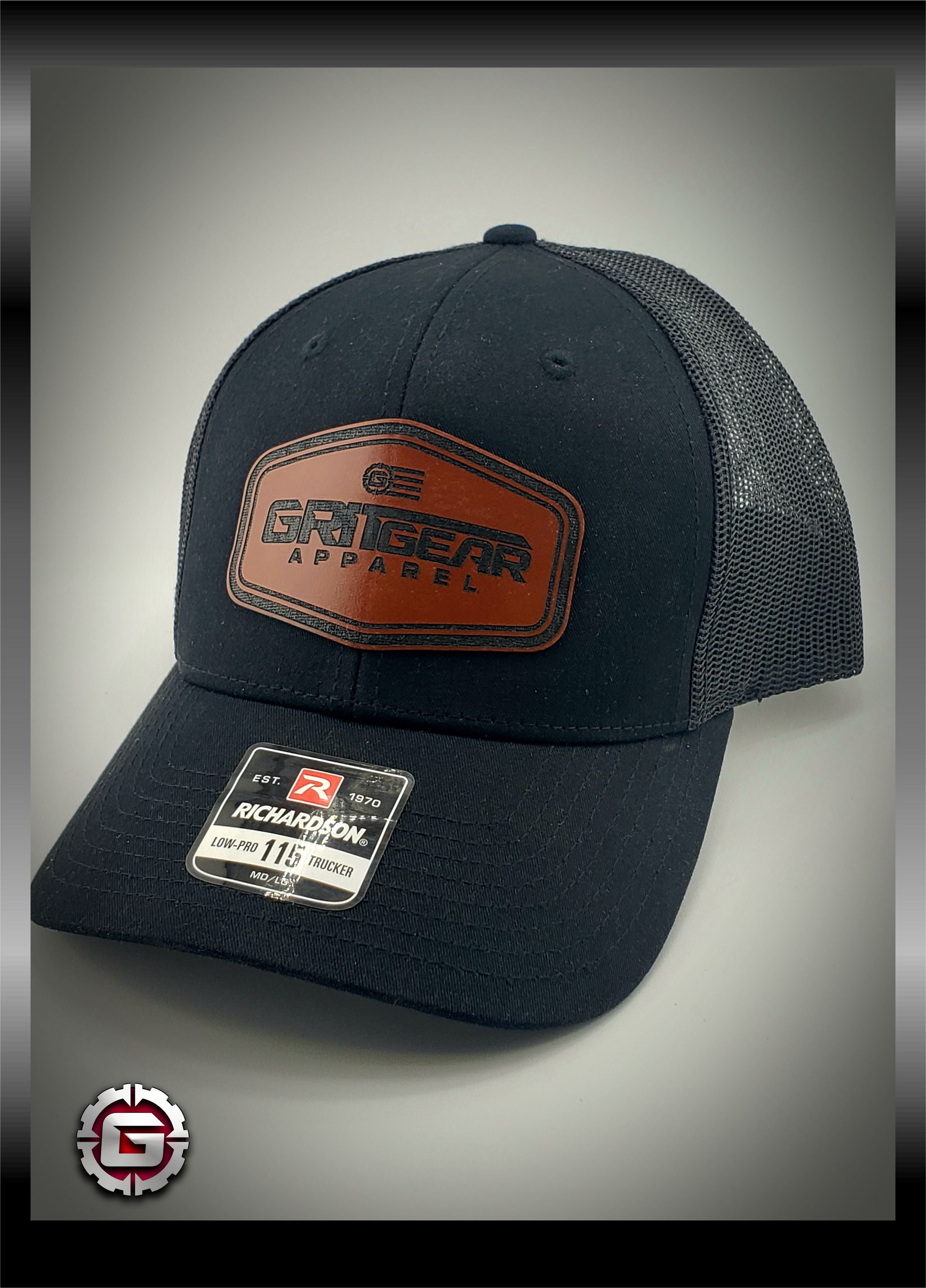 GRITGEAR Logo Leather Patch Hat | GRITGEAR™ Apparel