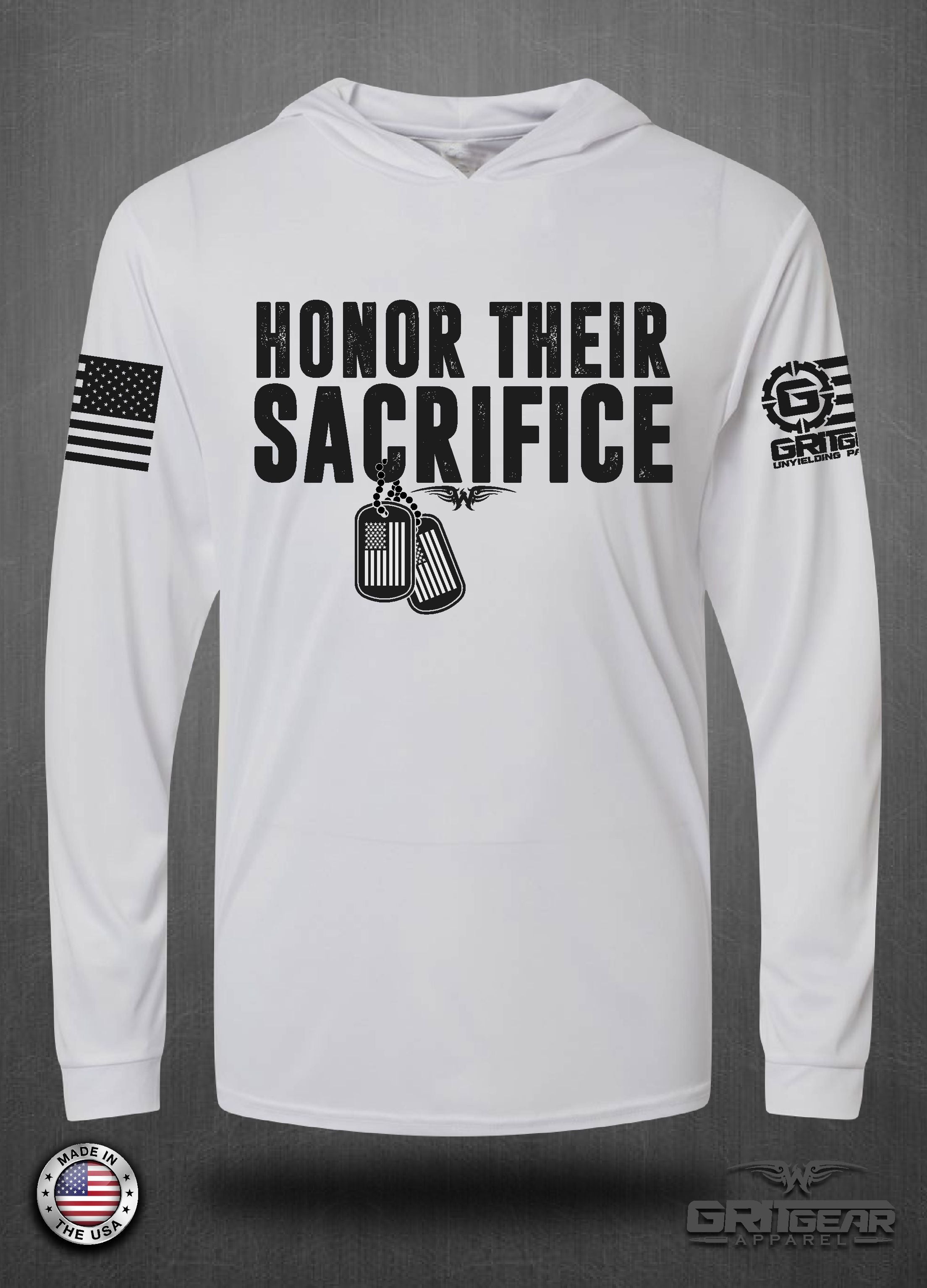 Ryan Weaver Honor Their Sacrifice Performance Hoodie | GRITGEAR Apparel