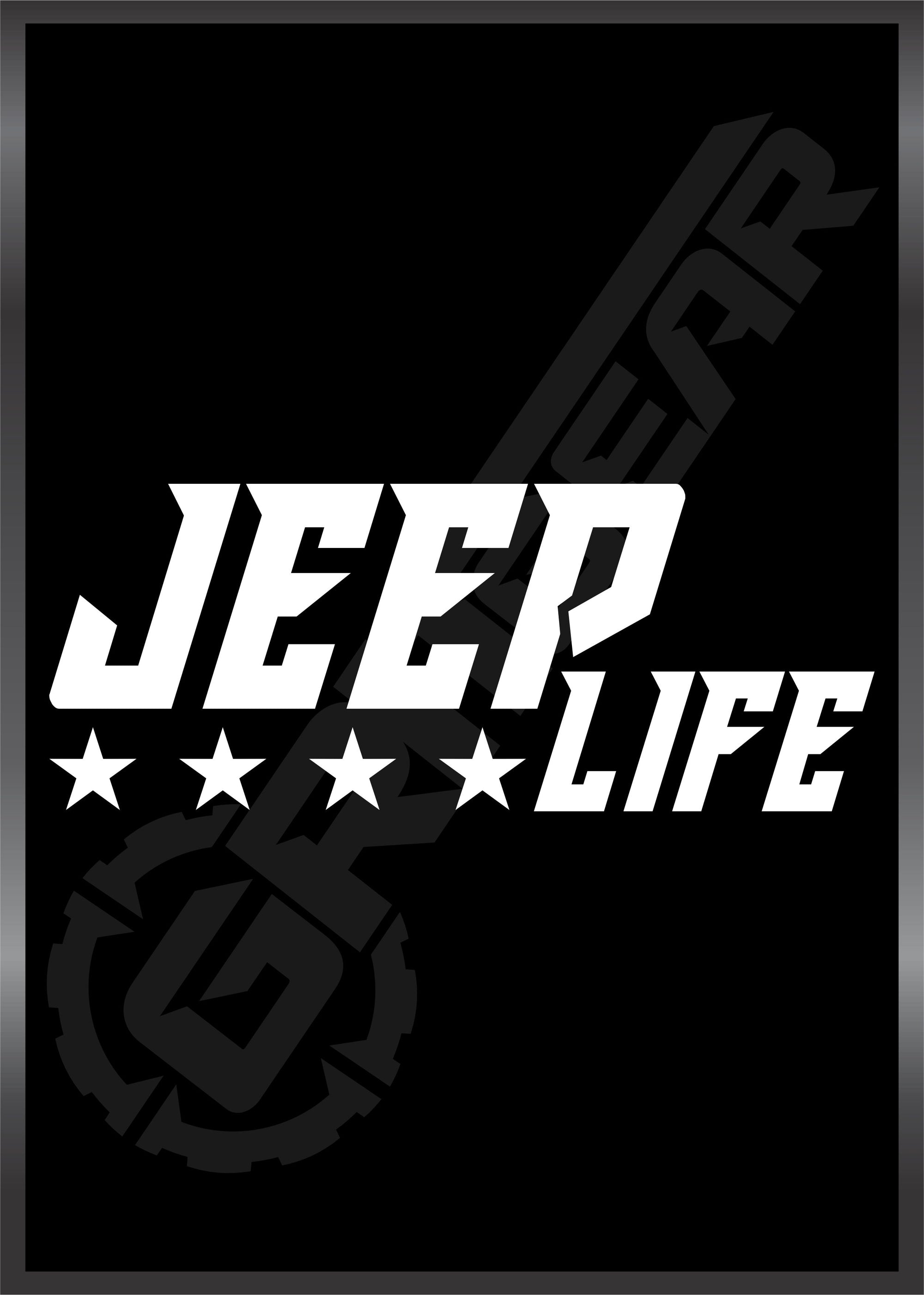 JEEP LIFE Vinyl Decal | GRITGEAR Apparel