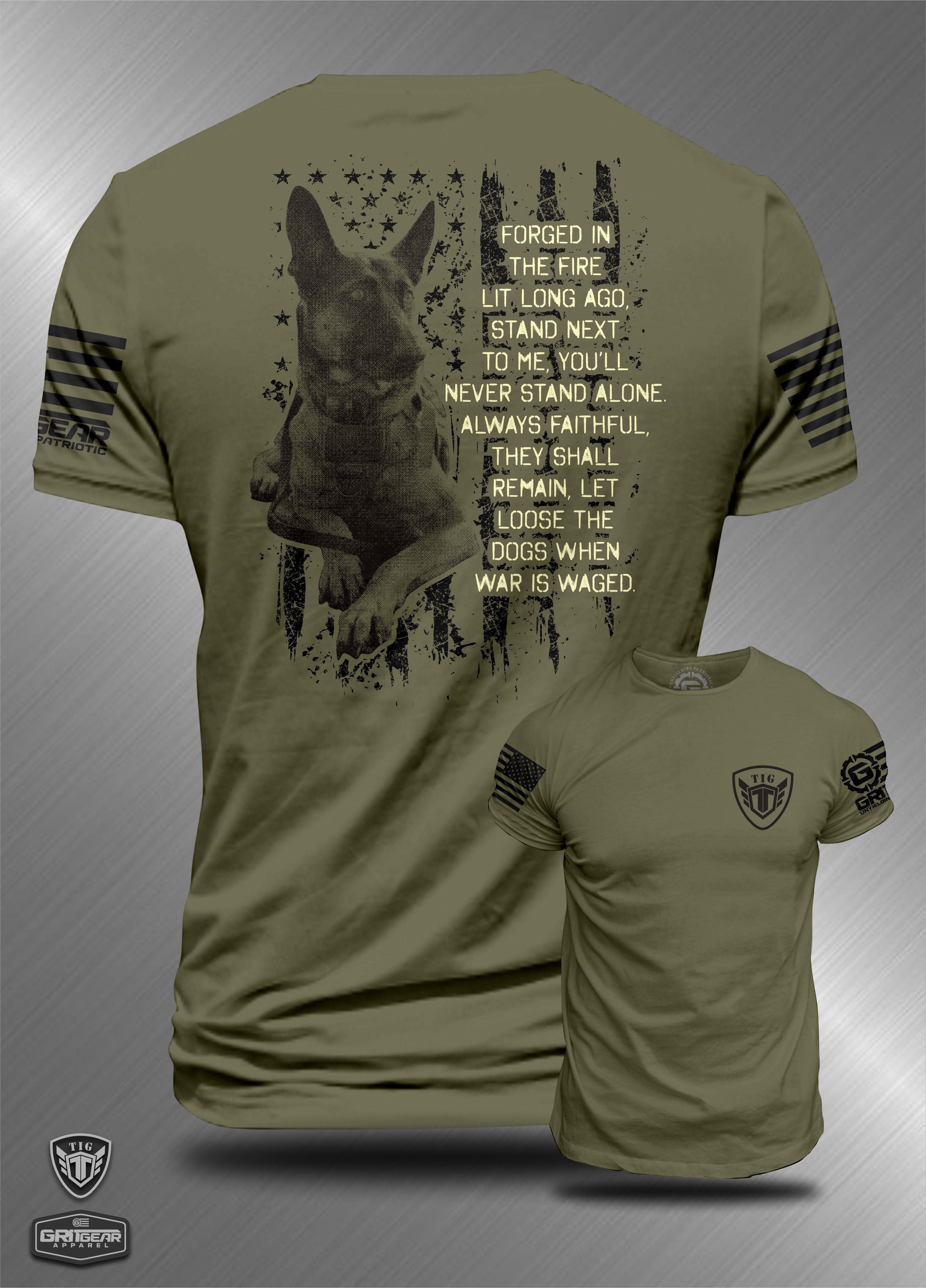 John Tig Teigen K9 Axle T-shirt | GRITGEAR™ Apparel