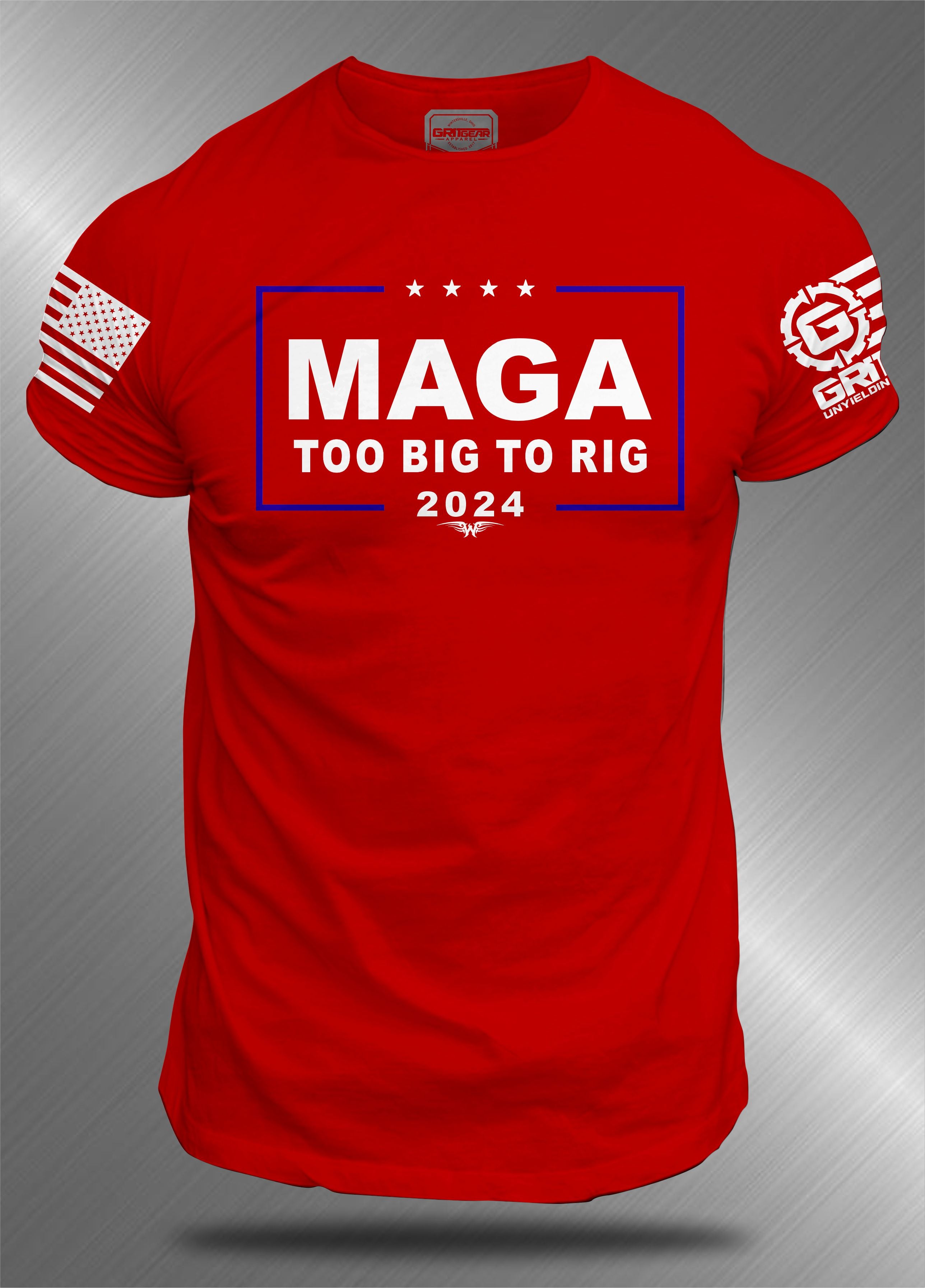 Ryan Weaver - MAGA Too Big To Rig T-shirt| GRITGEAR™ Apparel - GRITGEAR ...