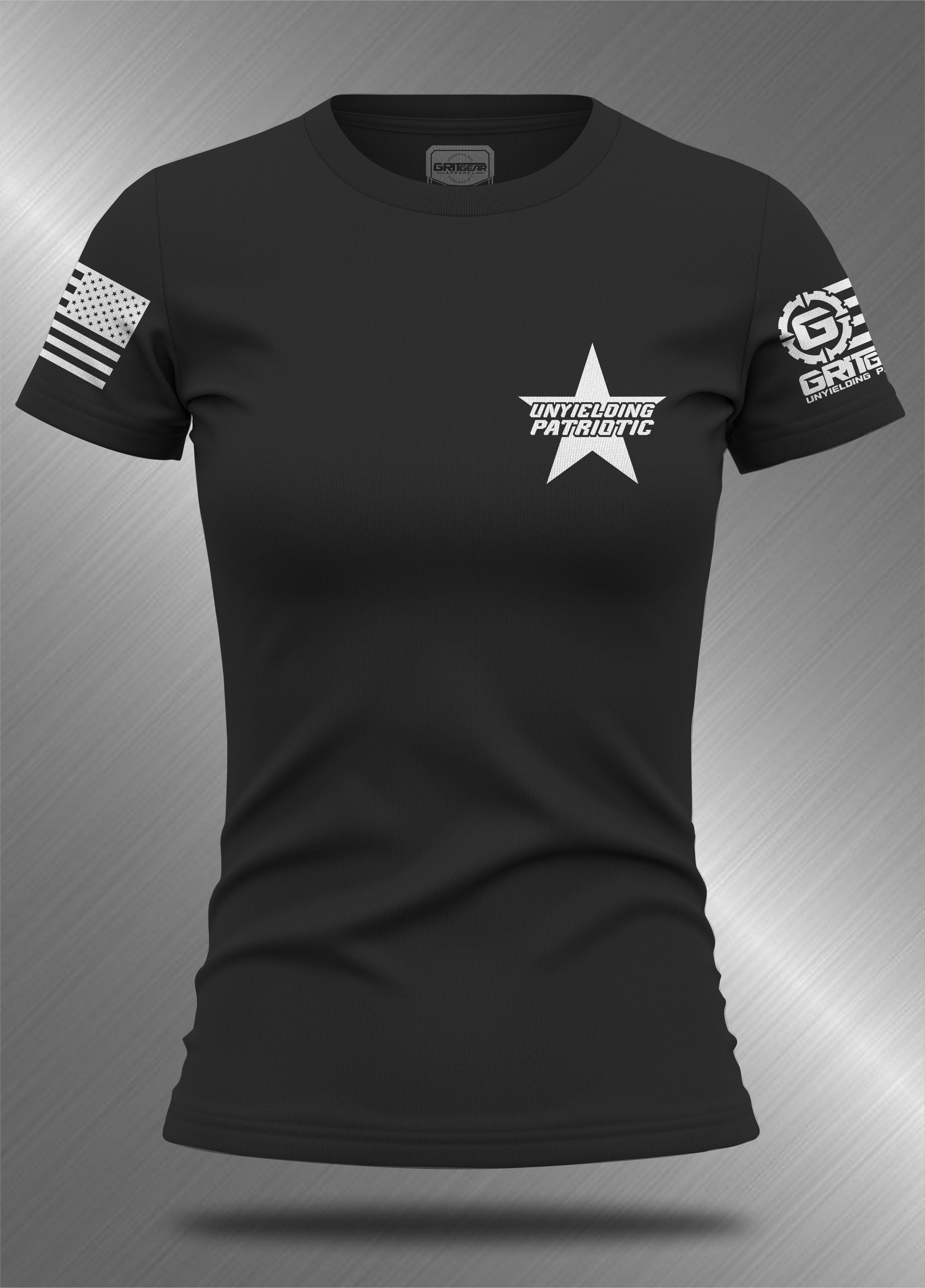 Unyielding Patriotic Star RELAXED T-Shirt  | GRITGEAR Apparel