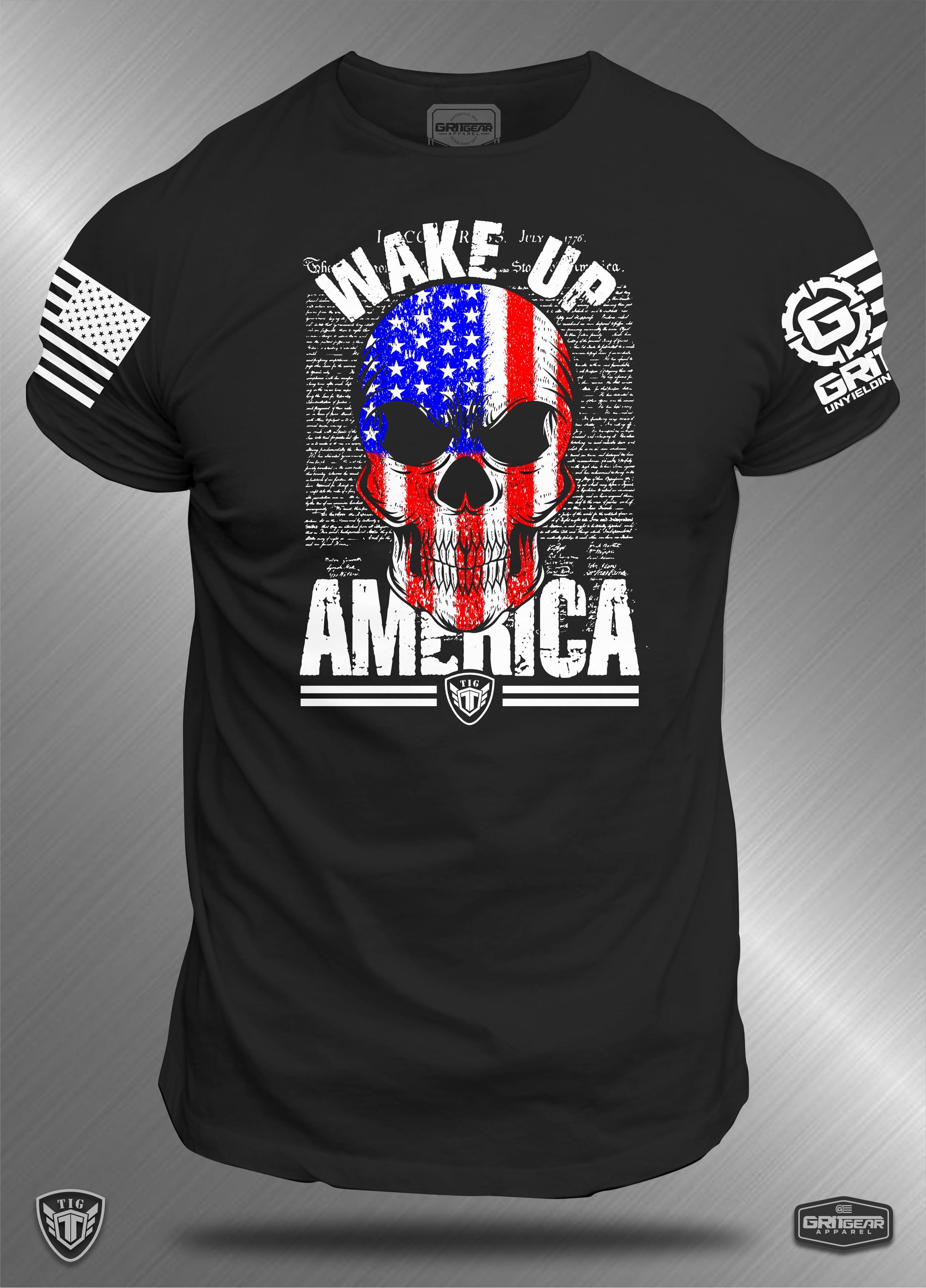 John "Tig" Tiegen - Wake Up America T-shirt | GRITGEAR™ Apparel