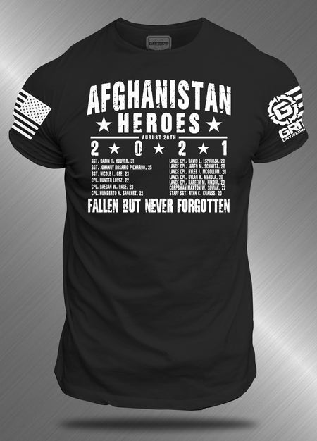 13 Afghanistan Heroes Men's T-shirt | GRITGEAR Apparel