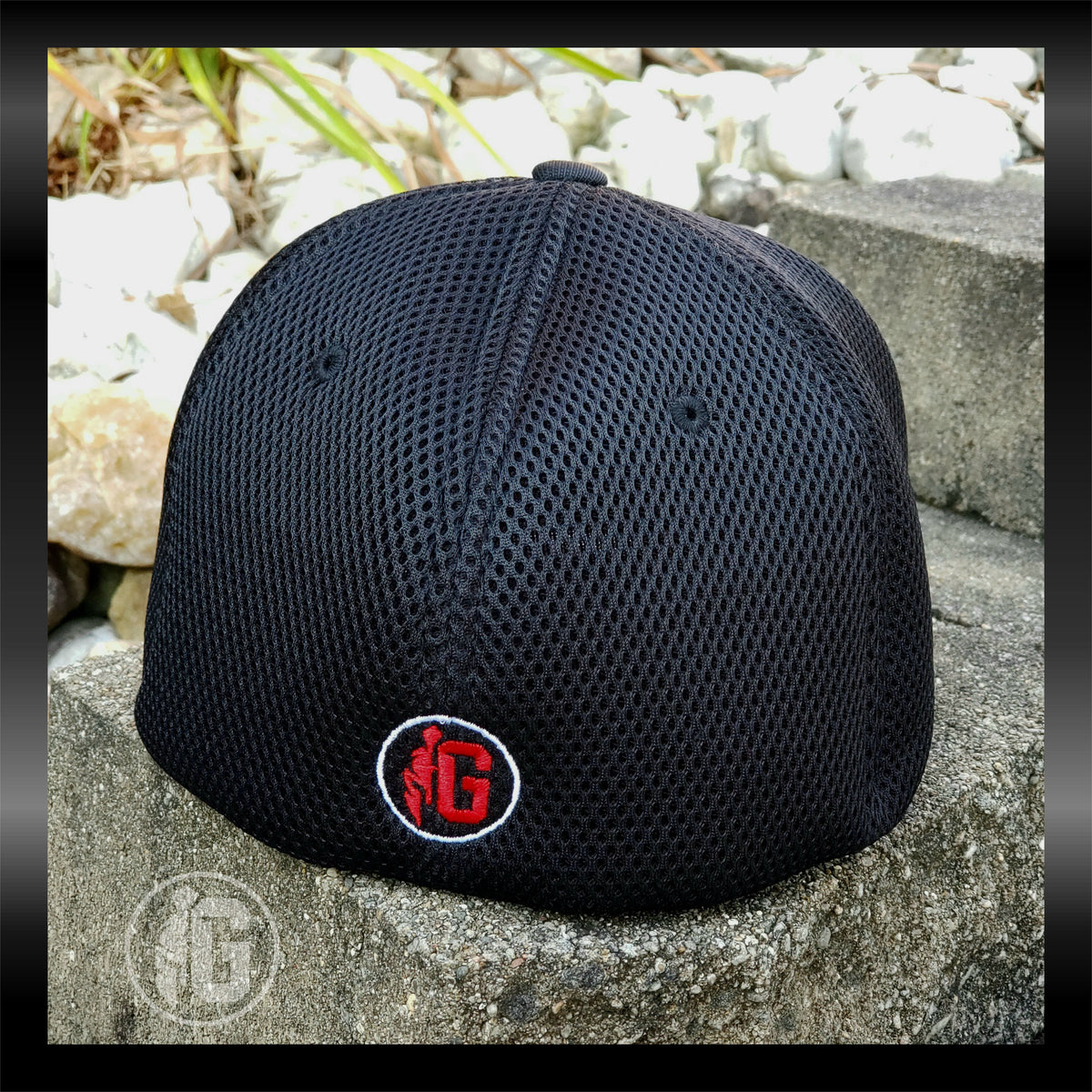 13 Fishing The Mountie Beanie Hat (Black w/ Gray Square Logo Patch)