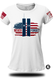 911 Never Forget Ladies Tee | Grit Gear Apparel